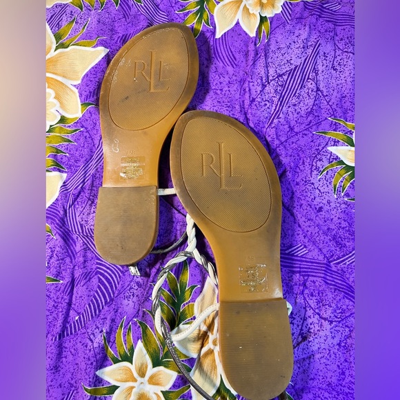 RALPH LAUREN Alondra Sandals. Size 7.5 - Picture 6 of 7
